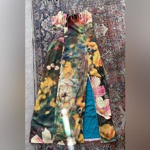 Urban outfitters floral dress with slit size M